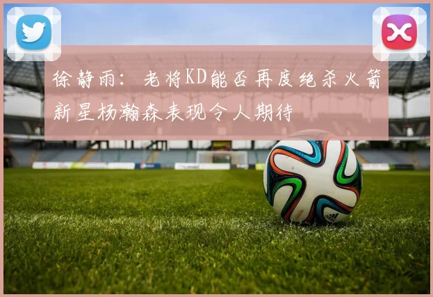 徐静雨：老将KD能否再度绝杀火箭新星杨瀚森表现令人期待